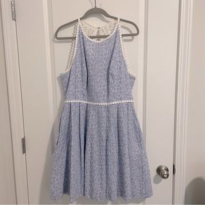 LILY PULITZER summer dress! Blue and lace pattern